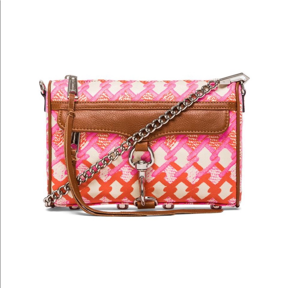 Rebecca Minkoff Mini Mac Orange Pink Crossbody